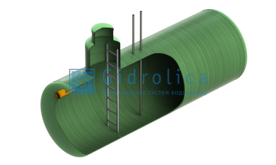 Топливная емкость Gidrolica Tank Fuel/горизонтальный вариант/460х7600мм