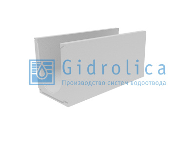 Лоток водоотводный бетонный коробчатый (СО-300мм), с уклоном 0,5%  КUу 100.39,4(30).47,5(40,5) - BGU, № 16